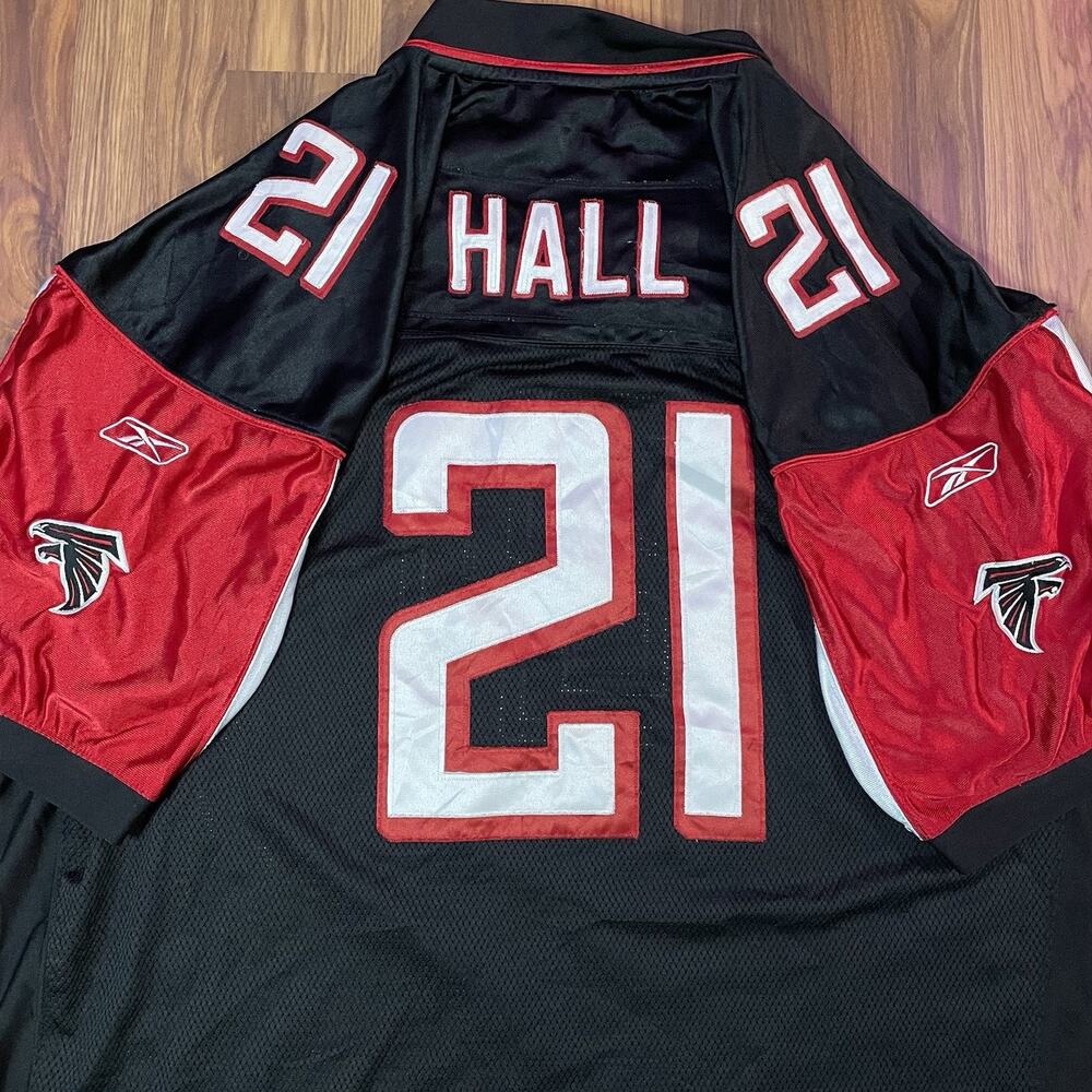 Vintage Early 2000s Deangelo Hall #21 Alt Black Jersey Sewn NFL Atlanta Falcons